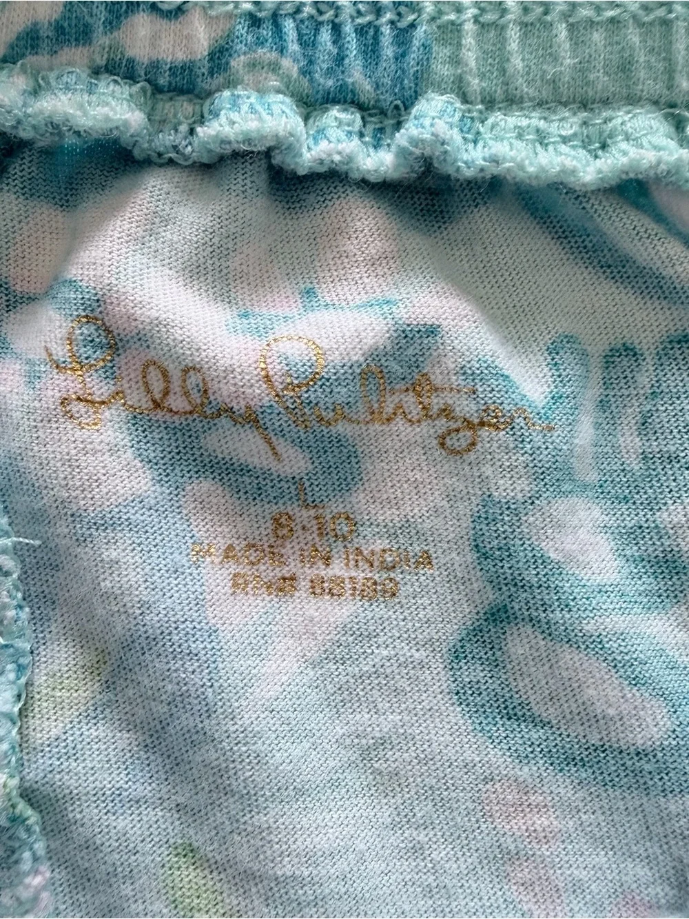 Lilly Pulitzer Marielle Shorts Girls L (8–10) | Blue Ibiza Aqua La Vista